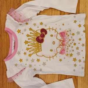 Hello Kitty long sleeve tee, size 2T